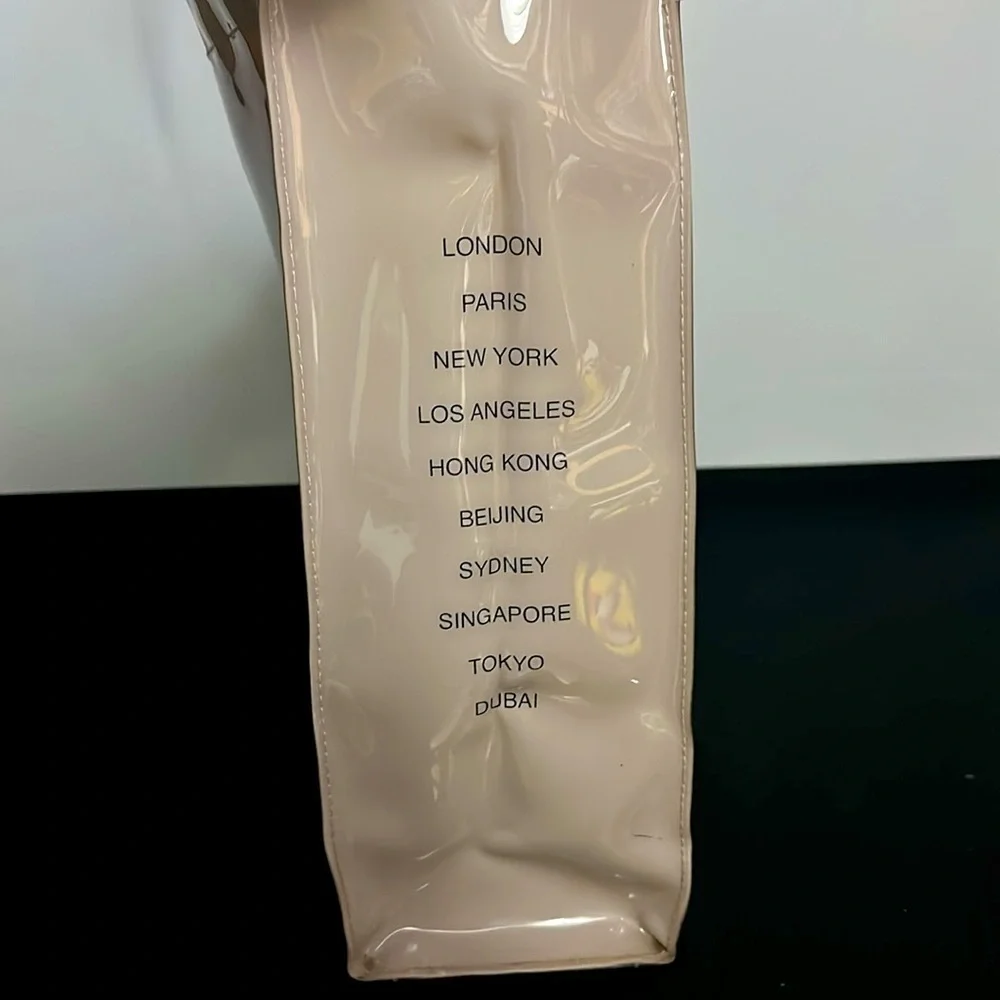 Ted Baker Tote Bag Cream PVC Large Double Shoulder Handles